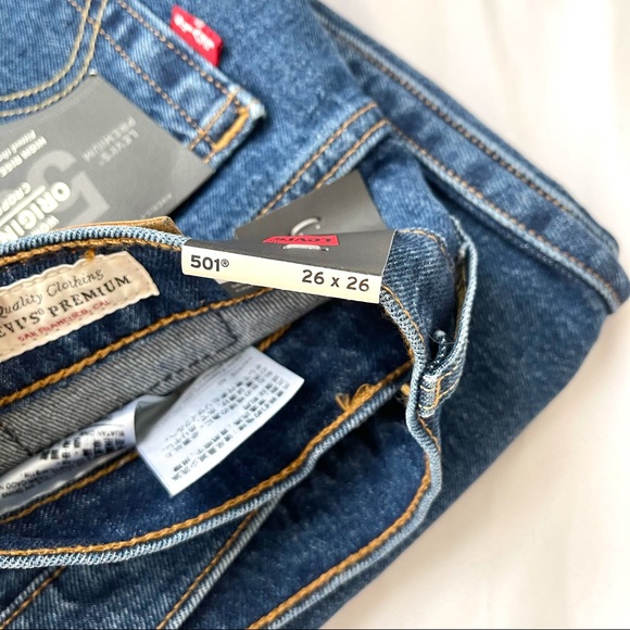 Levi’s 501 Original Stretch Cropped Women - Picture 6 of 8